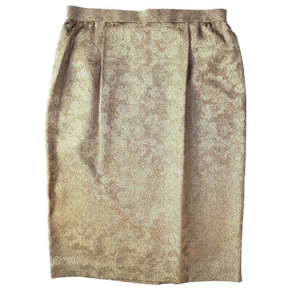 Vintage Oscar de la Renta Studio 100% Silk Skirt Size 12